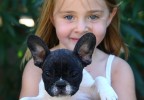 Fillette et chien
