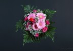 Bouquet fond noir