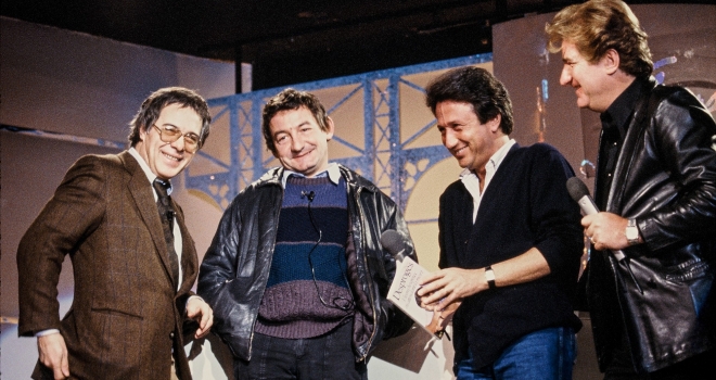 Guy Bedos Pierre Desproges Eddy Mitchell Michel Drucker Guy Bedos Pierre Desproges Eddy Mitchell Michel Drucker